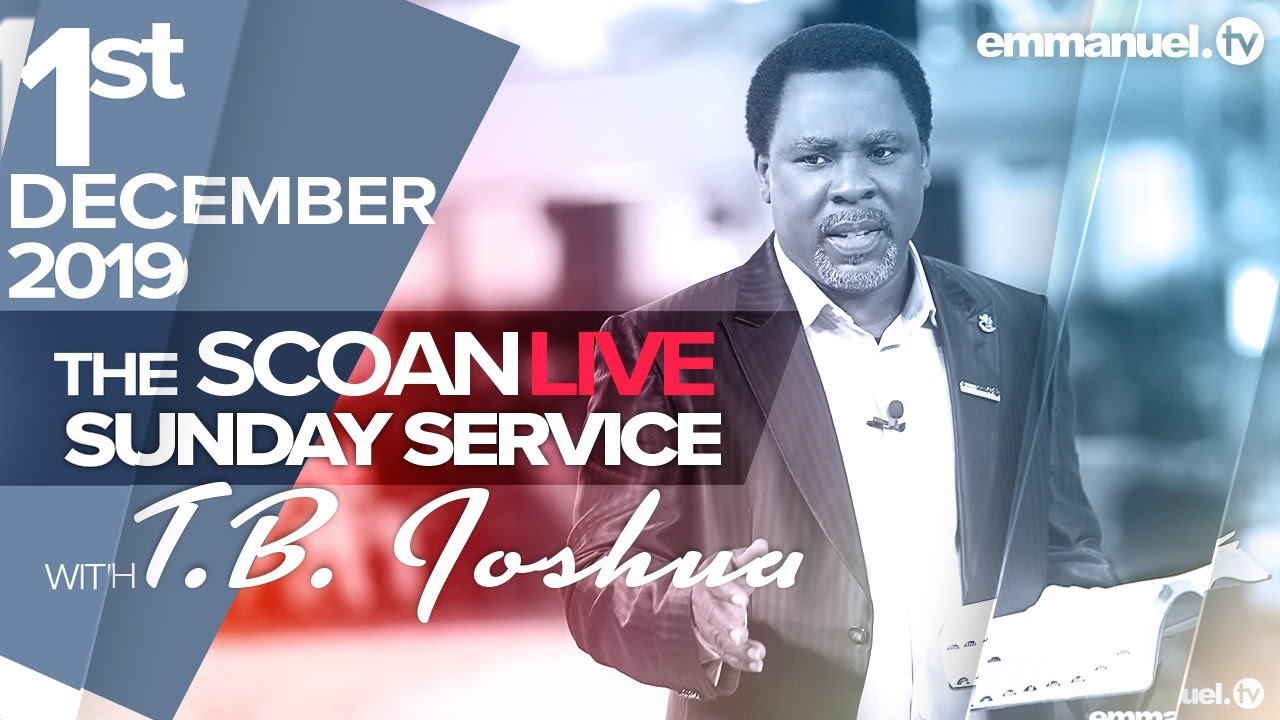 LIVE Sunday Service At The SCOAN With T B Joshua 01 12 19 Emmanuel TV