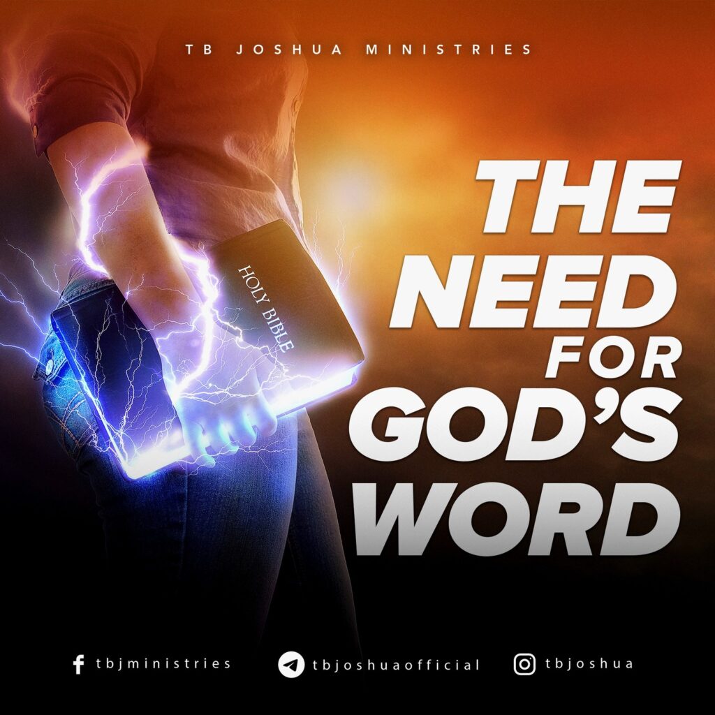 THE NEED FOR GOD’S WORD