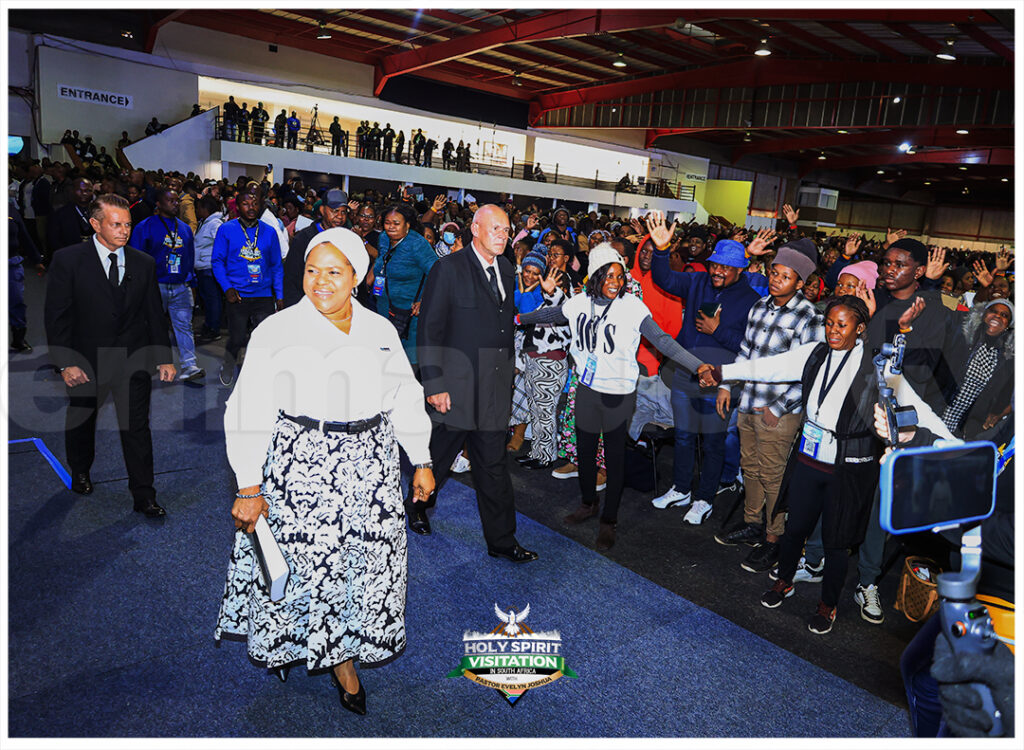 Pastor Evelyn Joshua arrival in South Africa Revival Meets Hungry Hearts
